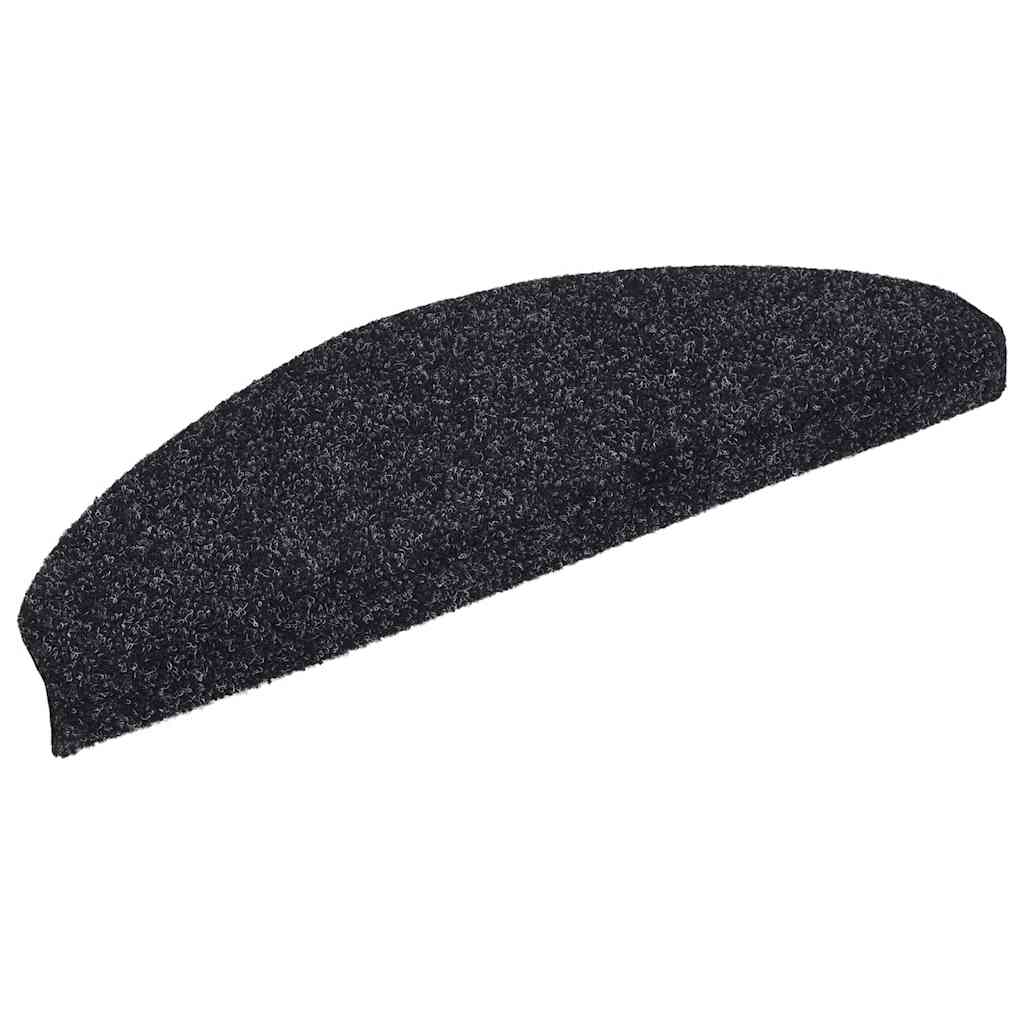 Trapmatten Zelfklevend 30 stuks 65x21x4 cm Zwart Halfrond Groot is nu te koop bij PeponiXL, paradijselijk wonen!