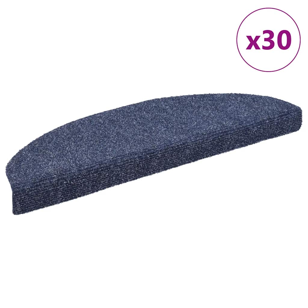 Trapmatten Zelfklevend 30 stuks 65x21x4 cm Blauw Halfrond Groot is nu te koop bij PeponiXL, paradijselijk wonen!