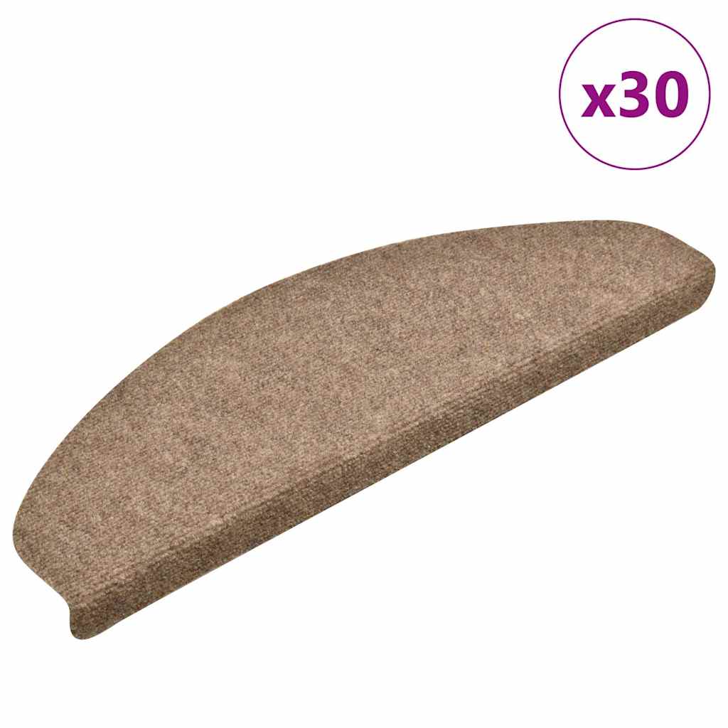 Trapmatten Zelfklevend 30 stuks 65x21x4 cm Beige Halfrond Groot is nu te koop bij PeponiXL, paradijselijk wonen!