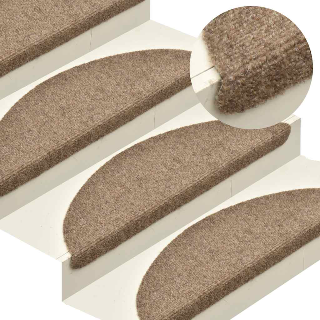 Trapmatten Zelfklevend 30 stuks 65x21x4 cm Beige Halfrond Groot is nu te koop bij PeponiXL, paradijselijk wonen!