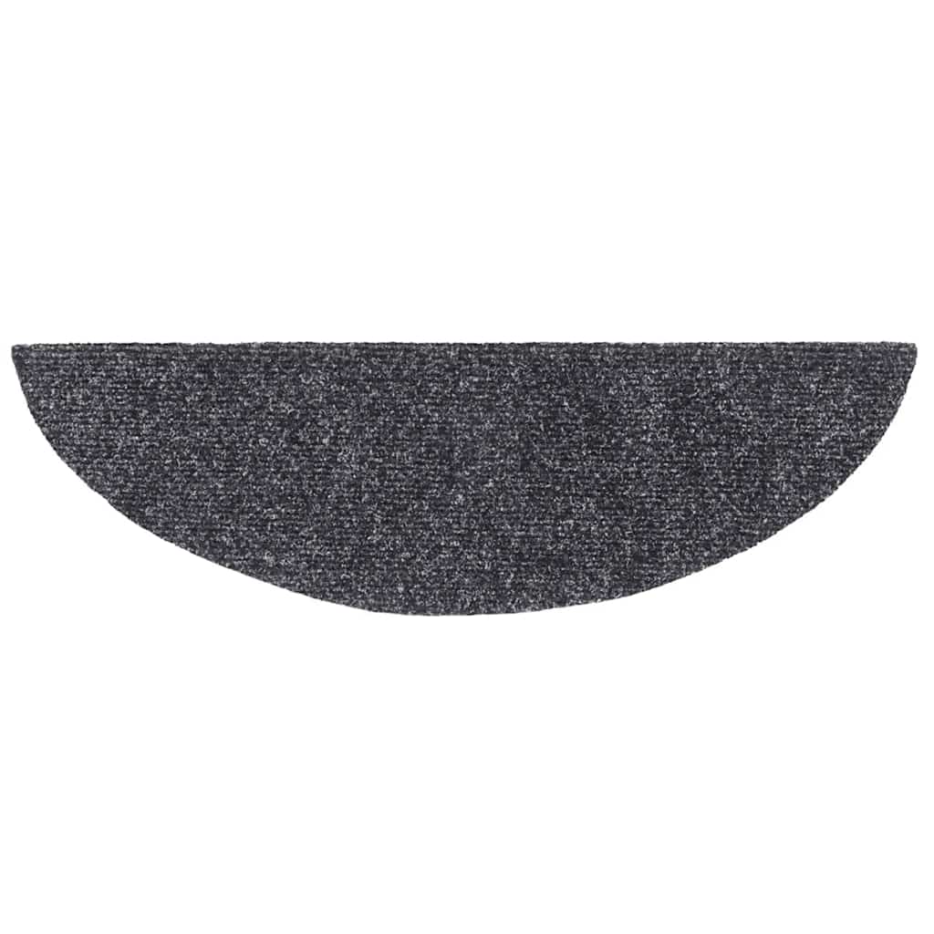 Trapmatten Zelfklevend 20 stuks 56x17x3 cm Donkergrijs Halfrond is nu te koop bij PeponiXL, paradijselijk wonen!
