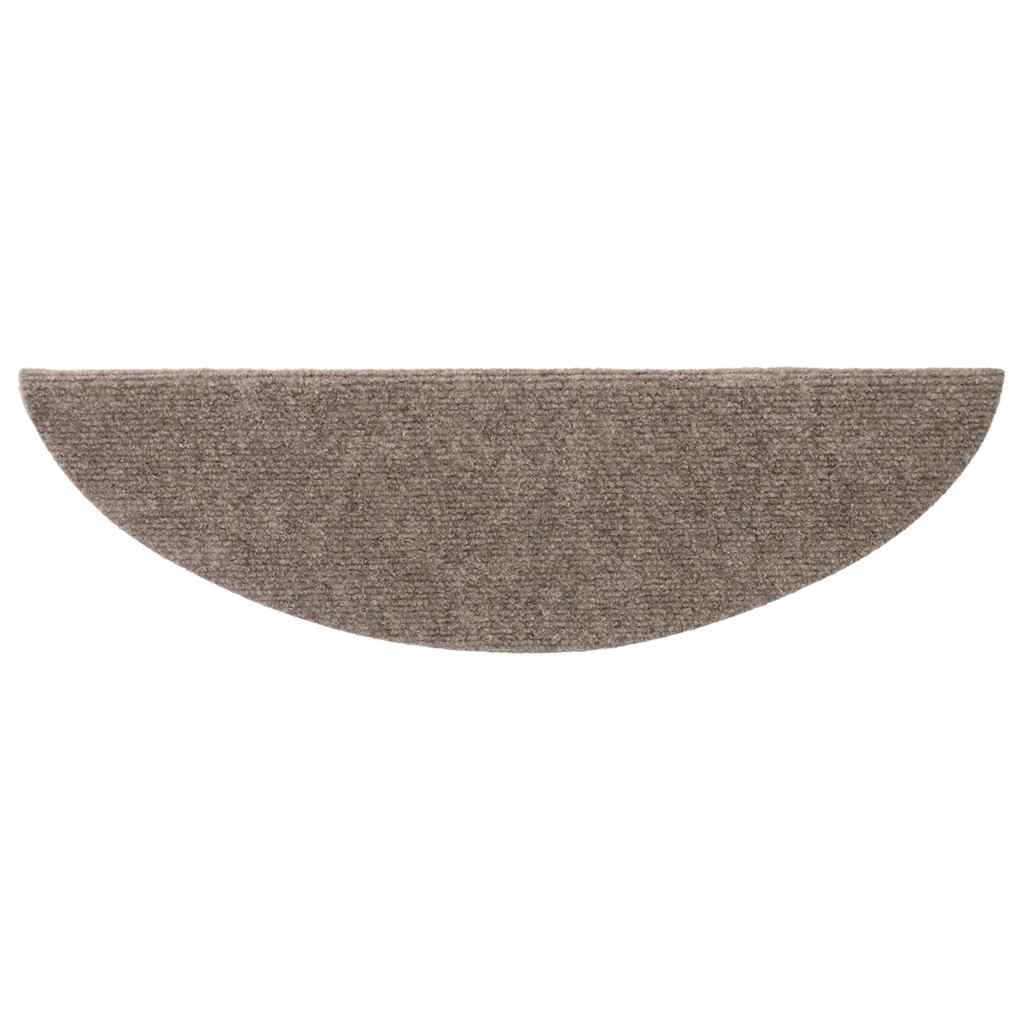 Trapmatten zelfklevend 20 stuks 56x17x3 cm beige halfrond is nu te koop bij PeponiXL, paradijselijk wonen!