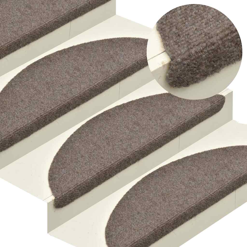 Trapmatten zelfklevend 20 stuks 56x17x3 cm beige halfrond is nu te koop bij PeponiXL, paradijselijk wonen!
