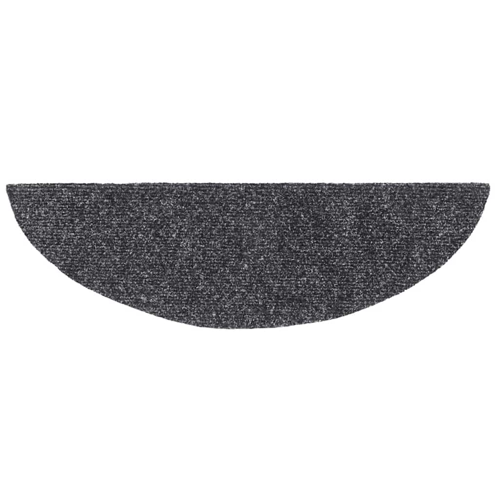 Trapmatten Zelfklevend 30 stuks 56x17x3 cm Donkergrijs Halfrond is nu te koop bij PeponiXL, paradijselijk wonen!