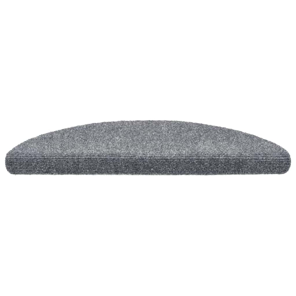 Trapmatten Zelfklevend 30 stuks 56x17x3 cm Lichtgrijs Halfrond is nu te koop bij PeponiXL, paradijselijk wonen!