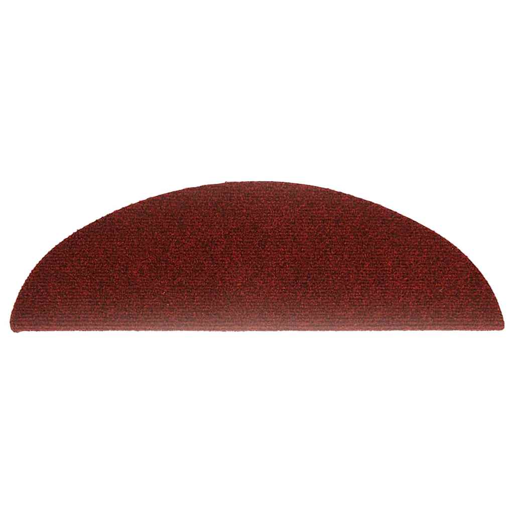 Trapmatten Zelfklevend 30 stuks 56x17x3 cm Bordeaux Rood Halfrond is nu te koop bij PeponiXL, paradijselijk wonen!
