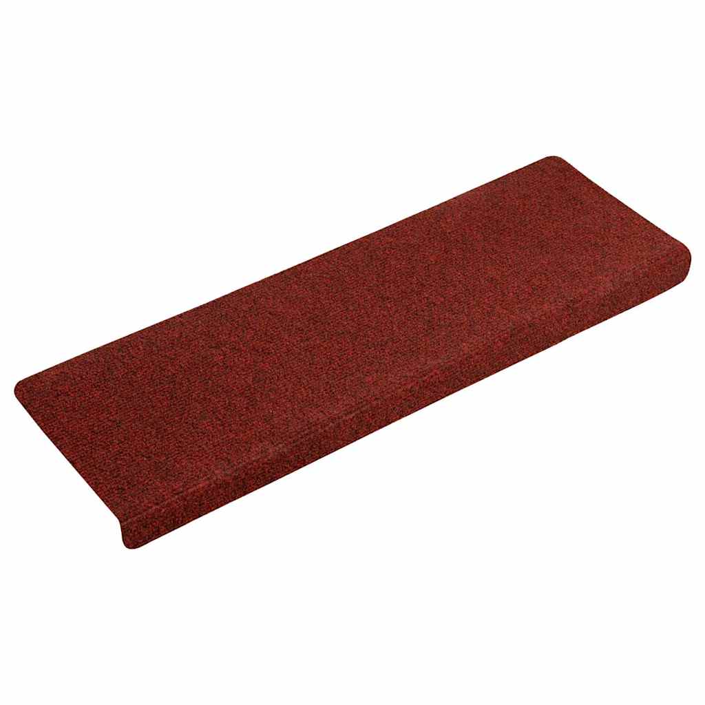 Trapmatten Zelfklevend 30 stuks 65x21x4 cm Bordeaux Rood Rechthoekige Rand is nu te koop bij PeponiXL, paradijselijk wonen!