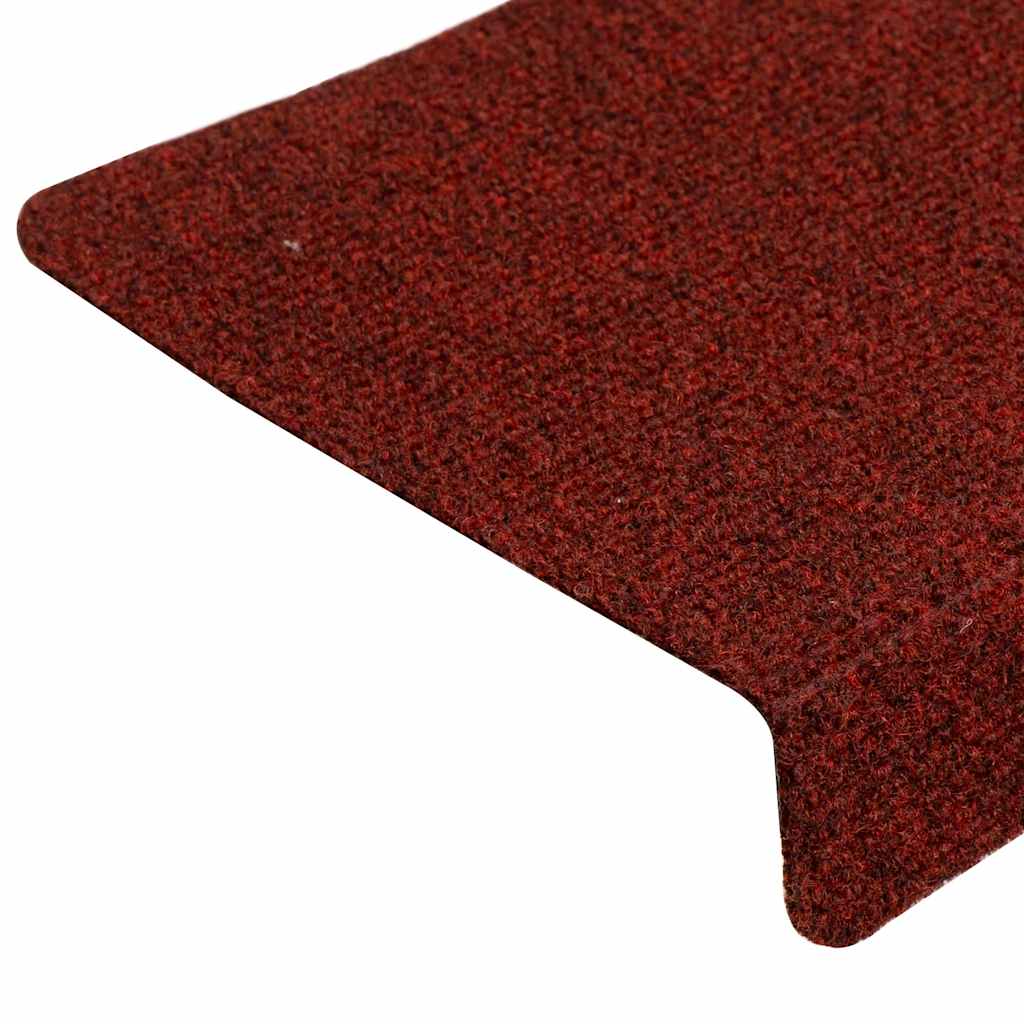 Trapmatten Zelfklevend 30 stuks 65x21x4 cm Bordeaux Rood Rechthoekige Rand is nu te koop bij PeponiXL, paradijselijk wonen!