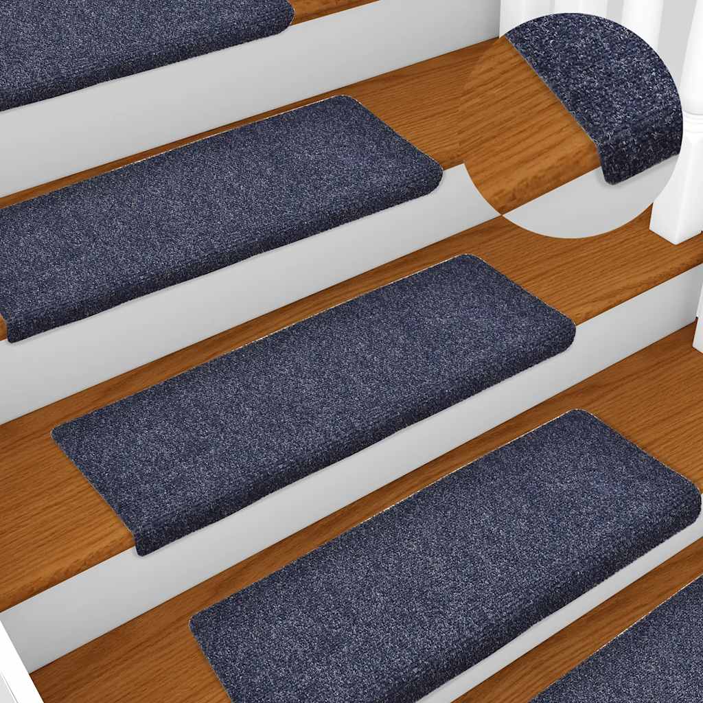 Trapmatten Zelfklevend 30 stuks 65x21x4 cm Blauw Rechthoekige Rand is nu te koop bij PeponiXL, paradijselijk wonen!