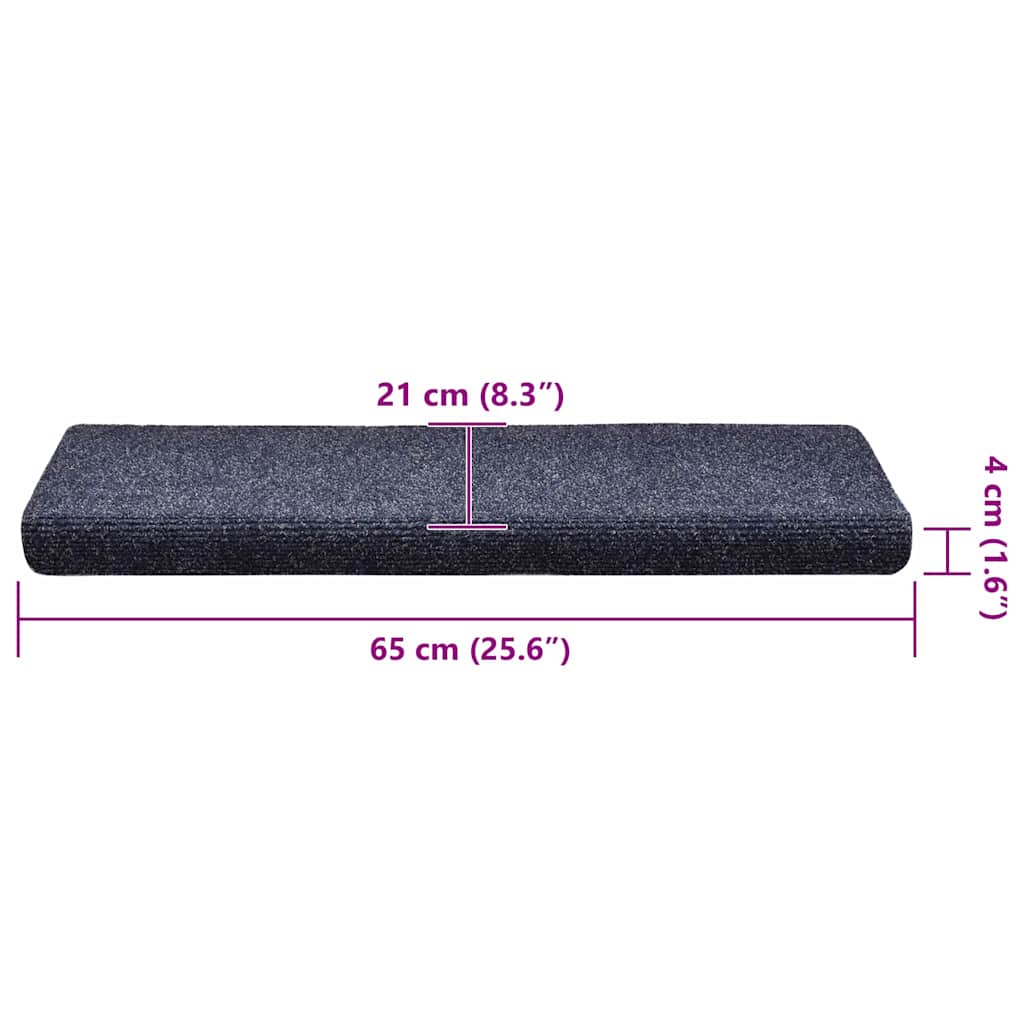 Trapmatten Zelfklevend 30 stuks 65x21x4 cm Blauw Rechthoekige Rand is nu te koop bij PeponiXL, paradijselijk wonen!