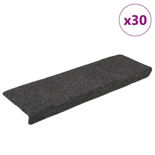 Trapmatten Zelfklevend 30 stuks 65x21x4 cm Antraciet Rechthoekige Rand is nu te koop bij PeponiXL, paradijselijk wonen!