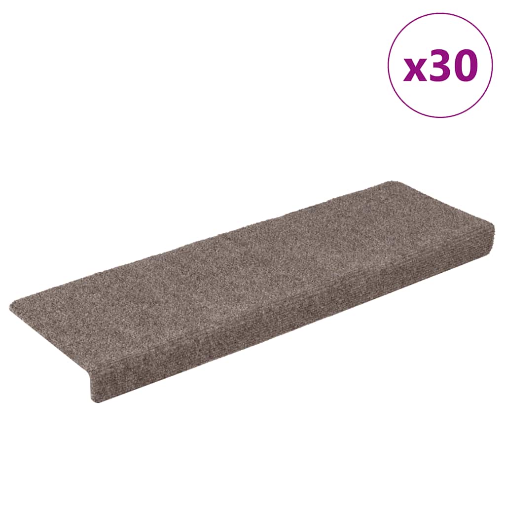Trapmatten zelfklevend 30 stuks 65x21x4 cm beige rechthoekige rand is nu te koop bij PeponiXL, paradijselijk wonen!