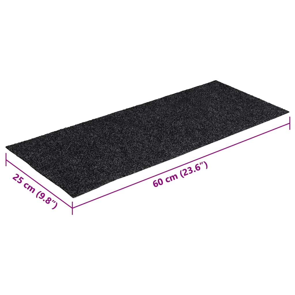 Trapmatten zelfklevend 30 stuks 60x25 cm donkergrijs rechthoekig is nu te koop bij PeponiXL, paradijselijk wonen!