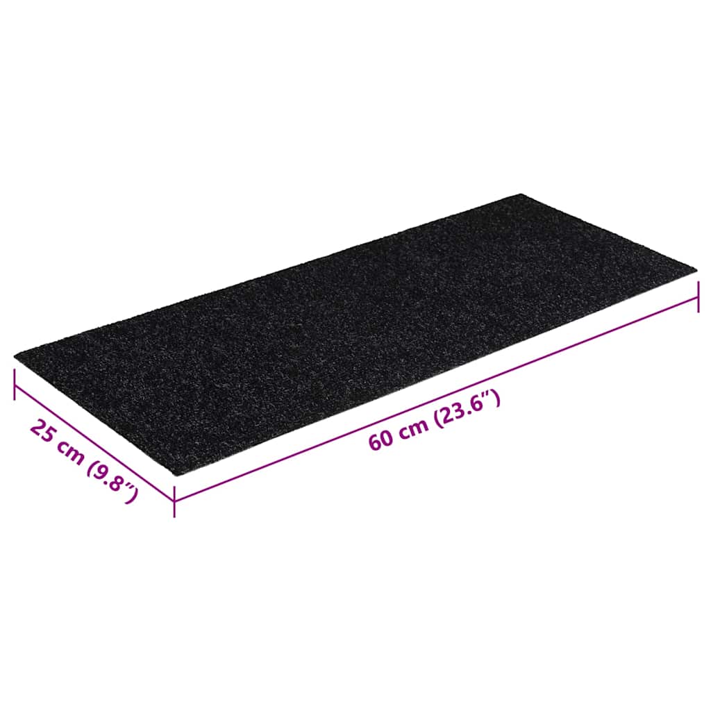 Trapmatten Zelfklevend 30 stuks 60x25 cm Zwart Rechthoekig is nu te koop bij PeponiXL, paradijselijk wonen!