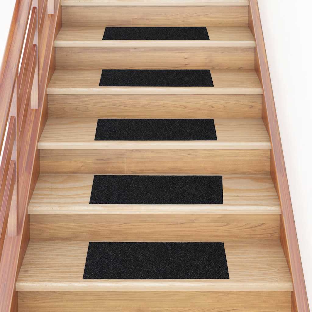 Trapmatten Zelfklevend 30 stuks 60x25 cm Zwart Rechthoekig is nu te koop bij PeponiXL, paradijselijk wonen!