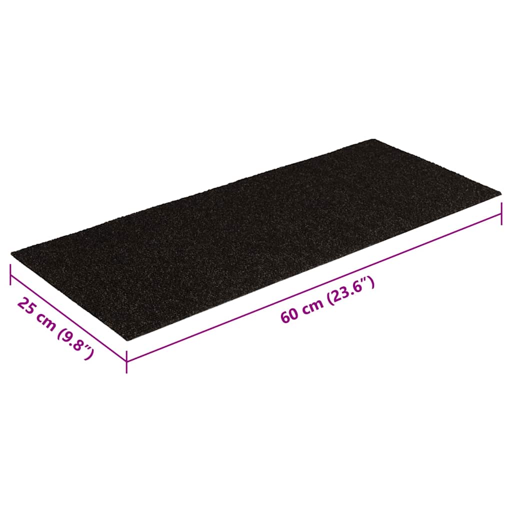 Trapmatten Zelfklevend 30 stuks 60x25 cm Donkerbruin Rechthoekig is nu te koop bij PeponiXL, paradijselijk wonen!
