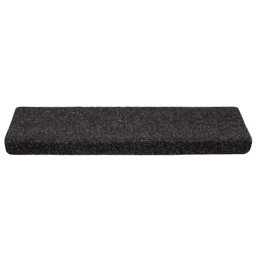 Trapmatten Zelfklevend 20 stuks 65x21x4 cm Zwart Rechthoekige Rand is nu te koop bij PeponiXL, paradijselijk wonen!