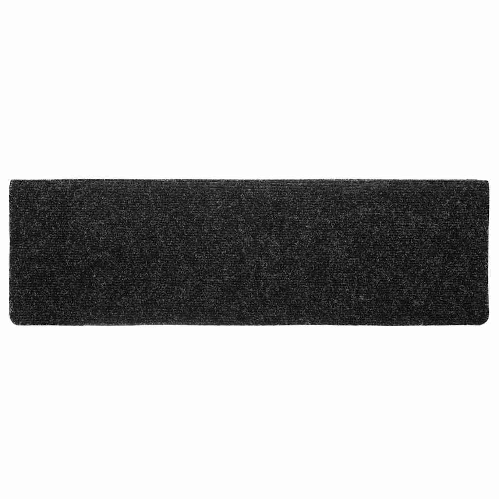 Trapmatten Zelfklevend 20 stuks 65x21x4 cm Zwart Rechthoekige Rand is nu te koop bij PeponiXL, paradijselijk wonen!
