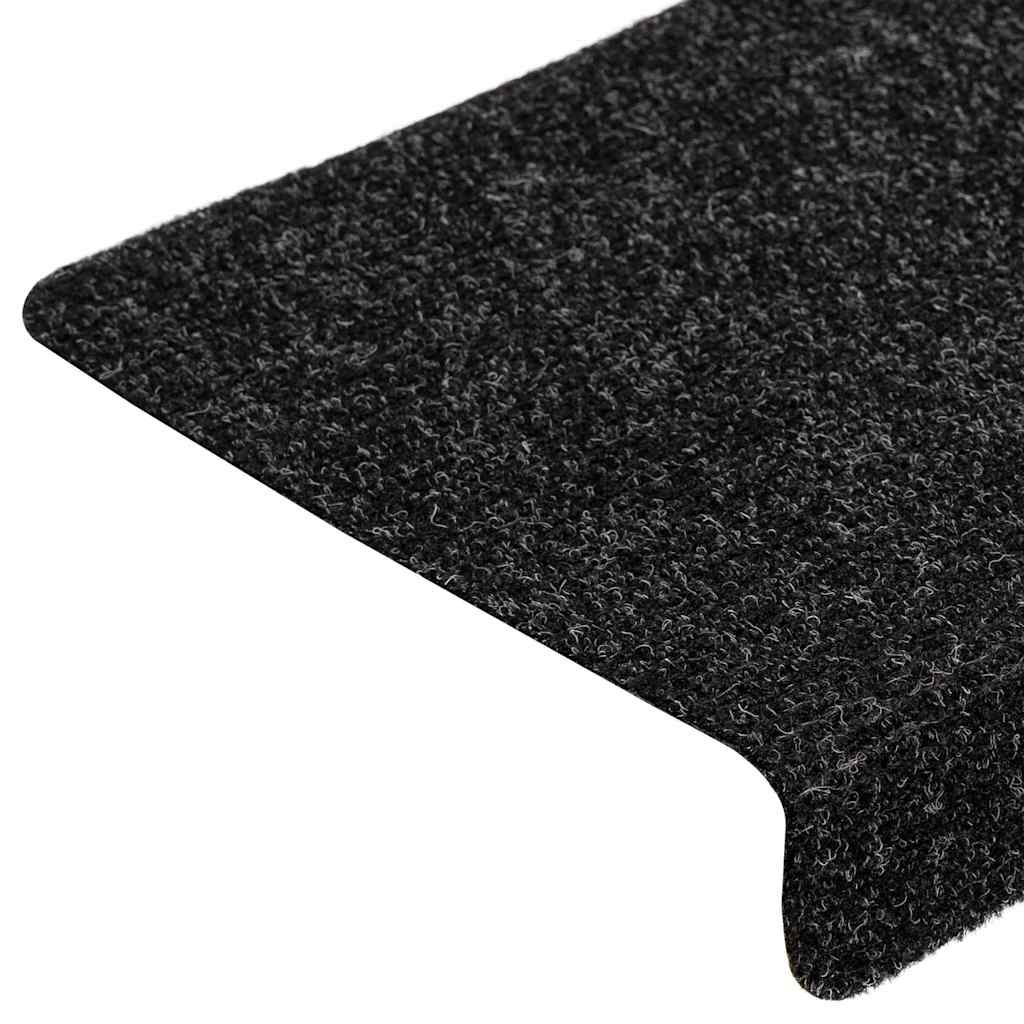 Trapmatten Zelfklevend 20 stuks 65x21x4 cm Zwart Rechthoekige Rand is nu te koop bij PeponiXL, paradijselijk wonen!