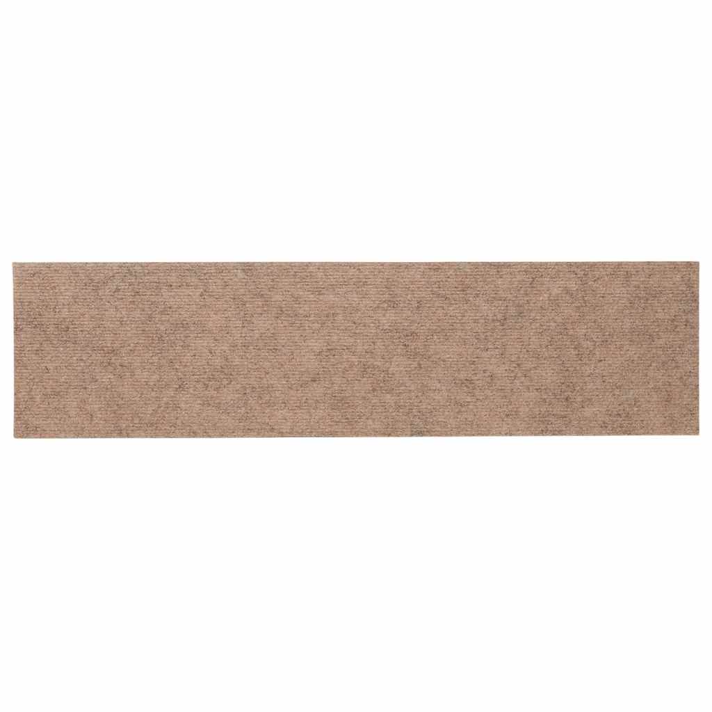 Trapmatten Zelfklevend 30 stuks 76x20 cm Lichtbruin Rechthoekig is nu te koop bij PeponiXL, paradijselijk wonen!