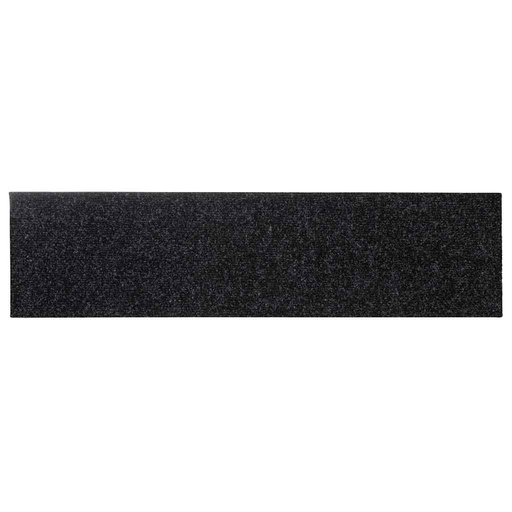 Trapmatten Zelfklevend 30 stuks 76x20 cm Zwart Rechthoekig is nu te koop bij PeponiXL, paradijselijk wonen!