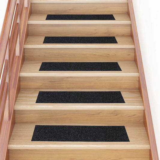 Trapmatten Zelfklevend 30 stuks 76x20 cm Zwart Rechthoekig is nu te koop bij PeponiXL, paradijselijk wonen!