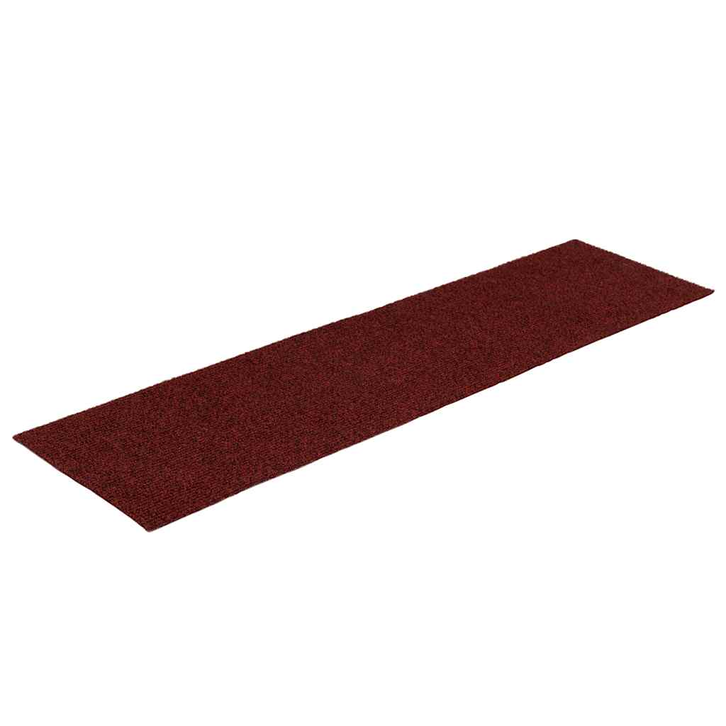 Trapmatten Zelfklevend 30 stuks 76x20 cm Bordeaux Rood Rechthoekig is nu te koop bij PeponiXL, paradijselijk wonen!