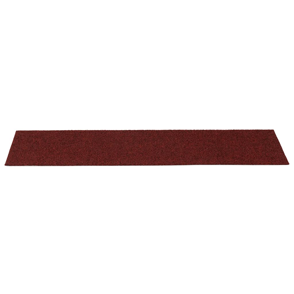 Trapmatten Zelfklevend 30 stuks 76x20 cm Bordeaux Rood Rechthoekig is nu te koop bij PeponiXL, paradijselijk wonen!