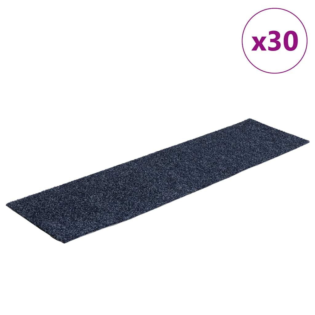 Trapmatten Zelfklevend 30 stuks 76x20 cm Grijs Blauw Rechthoekig is nu te koop bij PeponiXL, paradijselijk wonen!