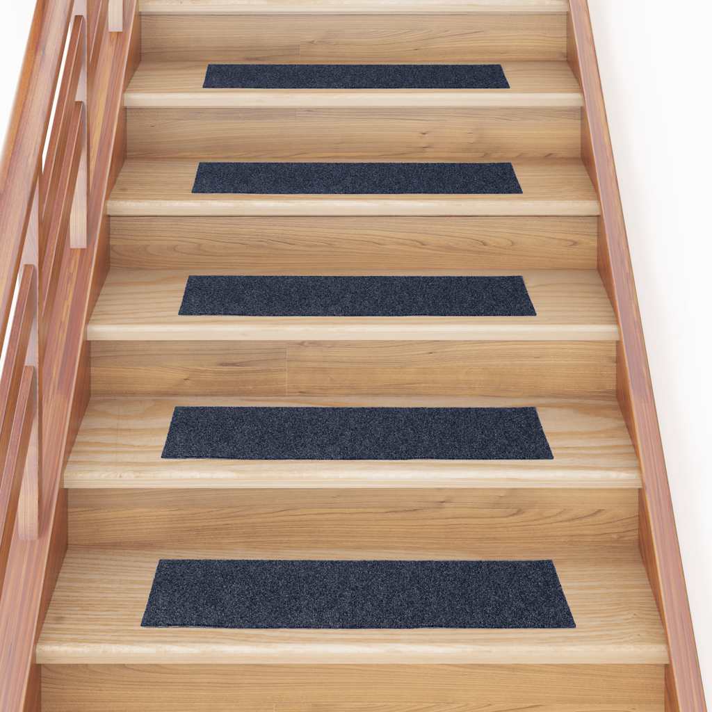 Trapmatten Zelfklevend 30 stuks 76x20 cm Grijs Blauw Rechthoekig is nu te koop bij PeponiXL, paradijselijk wonen!