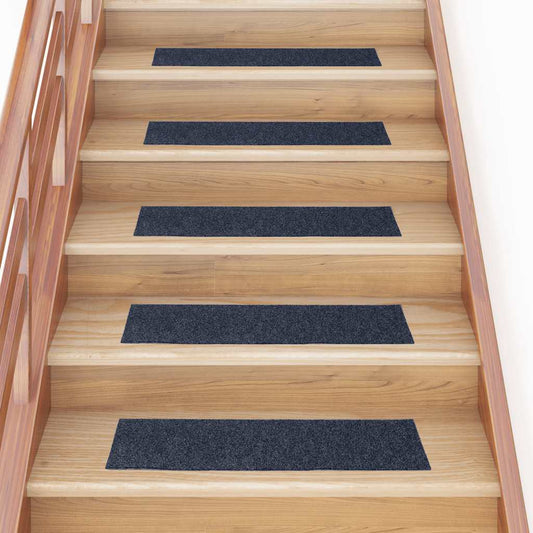 Trapmatten Zelfklevend 30 stuks 76x20 cm Grijs Blauw Rechthoekig is nu te koop bij PeponiXL, paradijselijk wonen!
