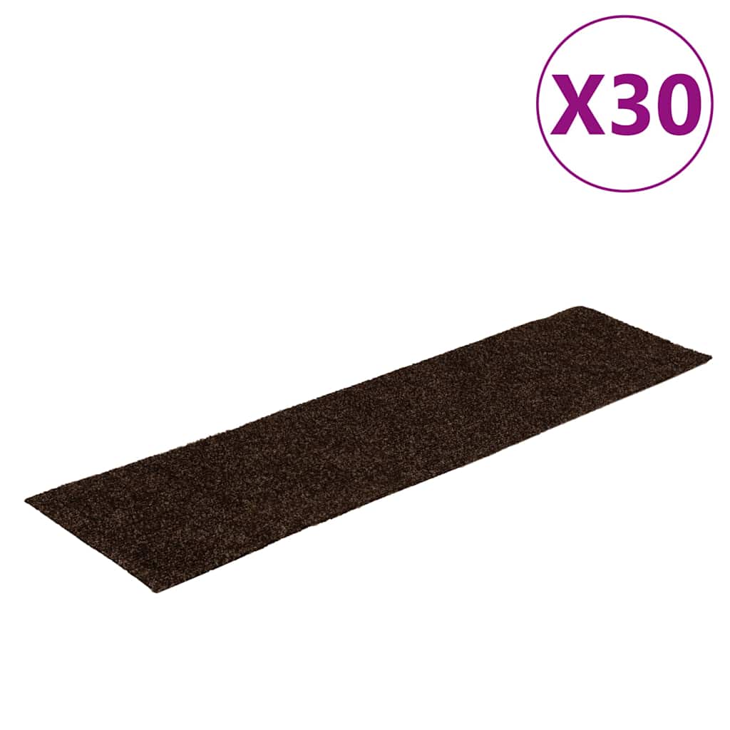 Trapmatten zelfklevend 30 stuks 76x20 cm bruin rechthoekig is nu te koop bij PeponiXL, paradijselijk wonen!