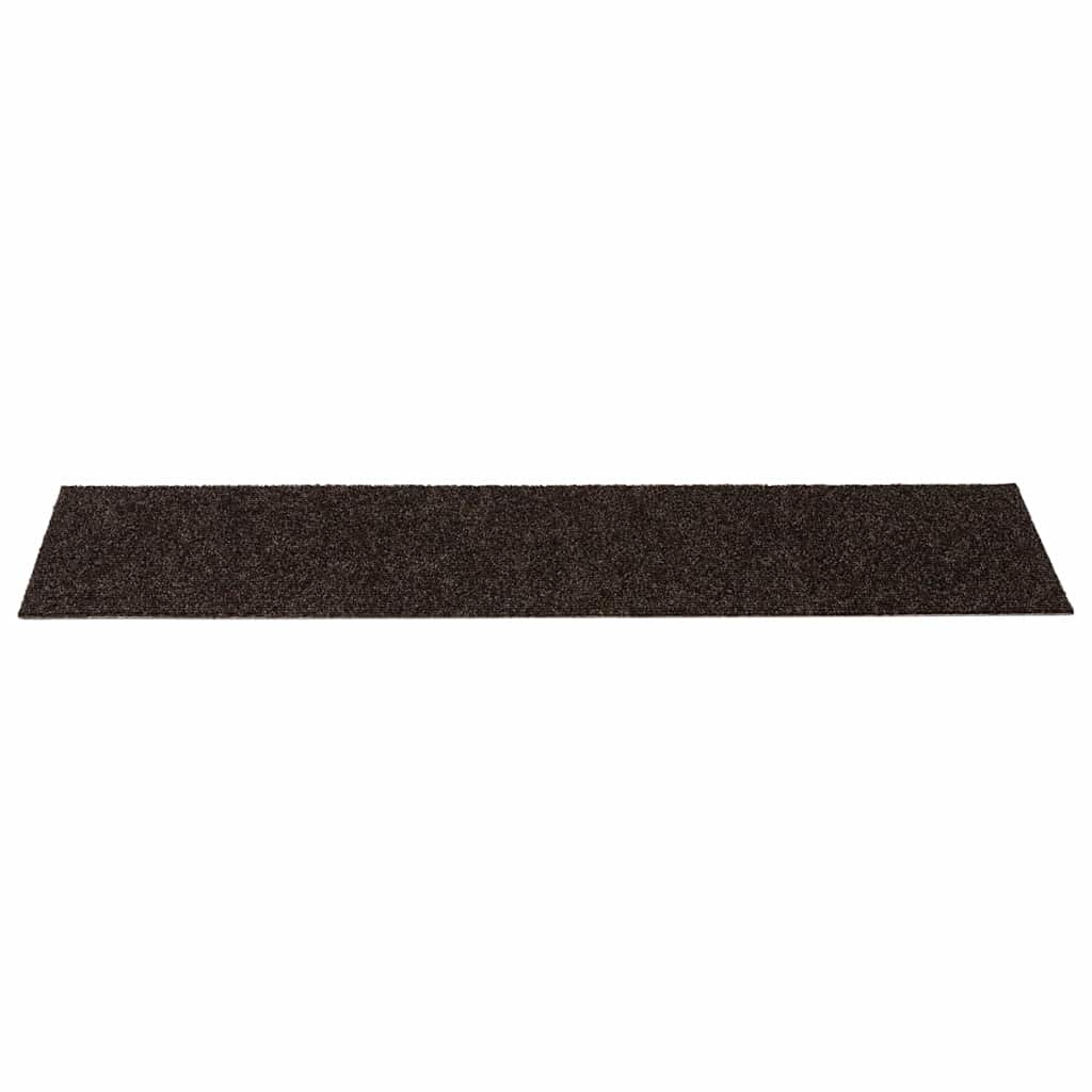 Trapmatten Zelfklevend 30 stuks 76x20 cm Donkerbruin Rechthoekig is nu te koop bij PeponiXL, paradijselijk wonen!