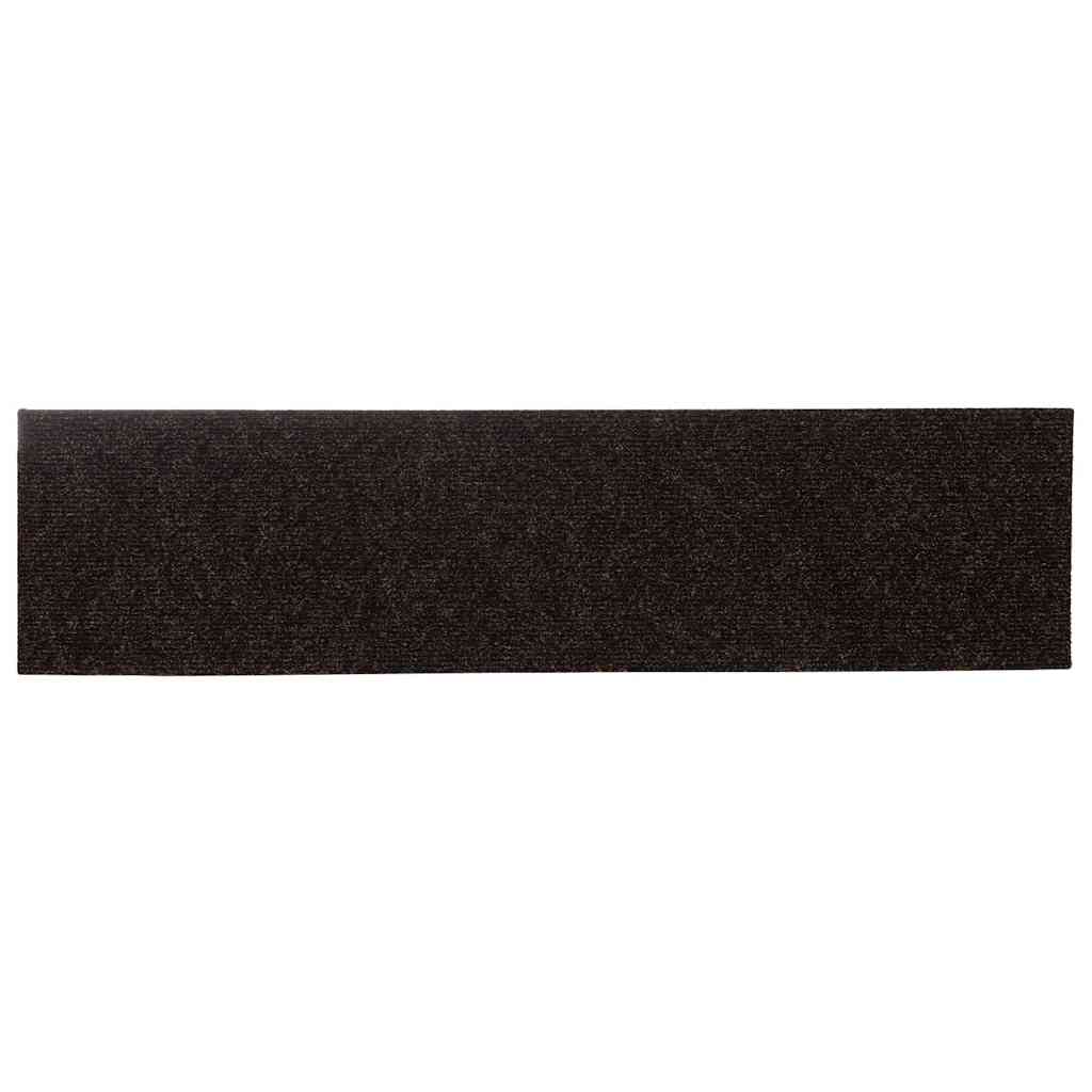 Trapmatten Zelfklevend 30 stuks 76x20 cm Donkerbruin Rechthoekig is nu te koop bij PeponiXL, paradijselijk wonen!