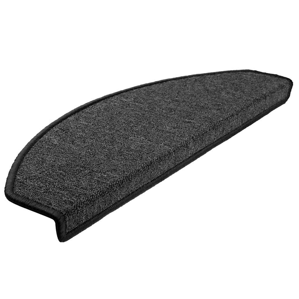 Trapmatten 30 stuks 65x24x4 cm Antraciet Halfrond Groot is nu te koop bij PeponiXL, paradijselijk wonen!