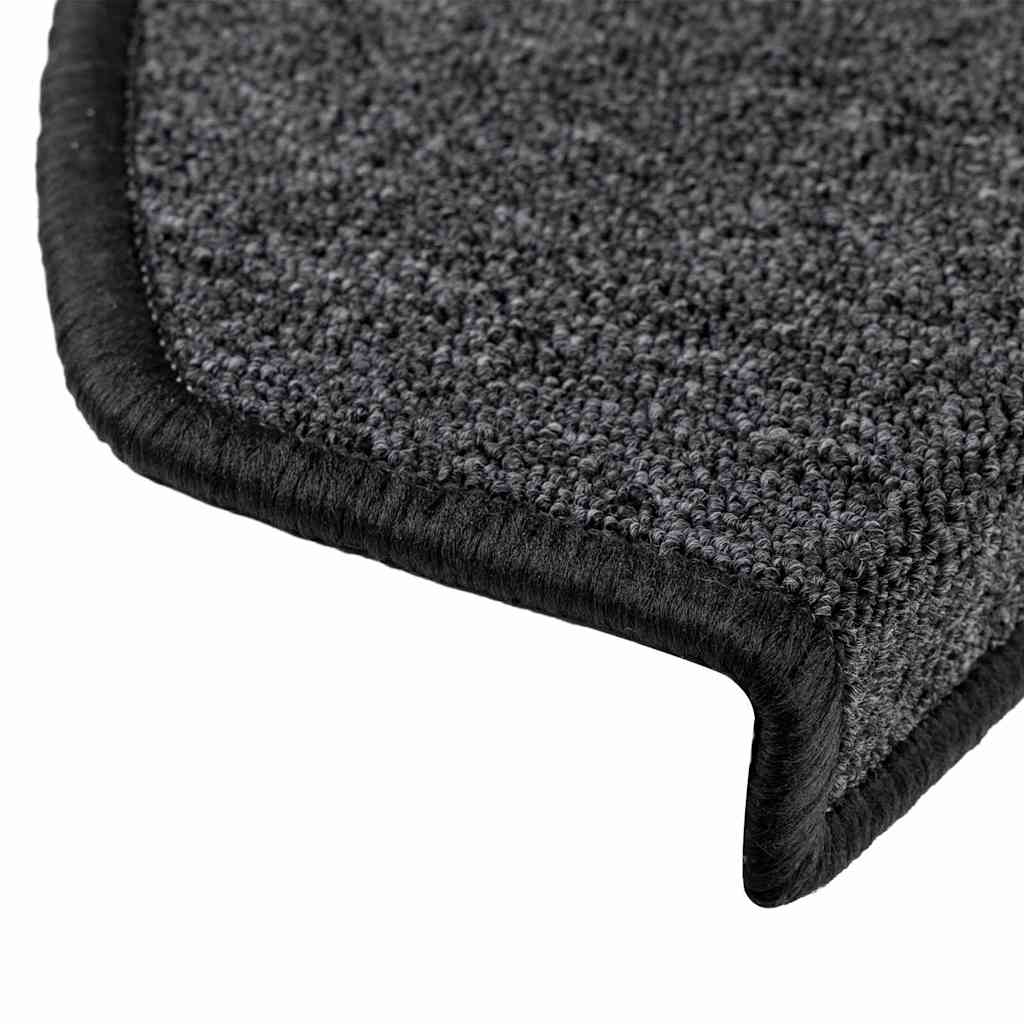 Trapmatten 30 stuks 65x24x4 cm Antraciet Halfrond Groot is nu te koop bij PeponiXL, paradijselijk wonen!