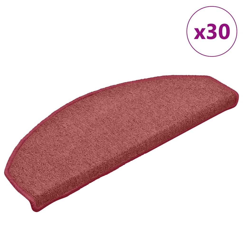 Trapmatten 30 st 65x24x4 cm Bordeaux Halfrond Groot is nu te koop bij PeponiXL, paradijselijk wonen!