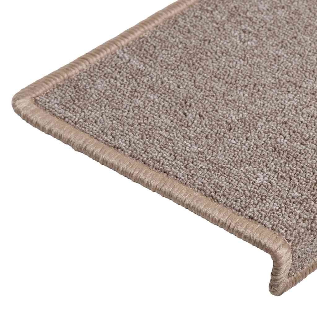 Trapmatten 30 st 65x21x4 cm lichtbruin met rechthoekige rand is nu te koop bij PeponiXL, paradijselijk wonen!