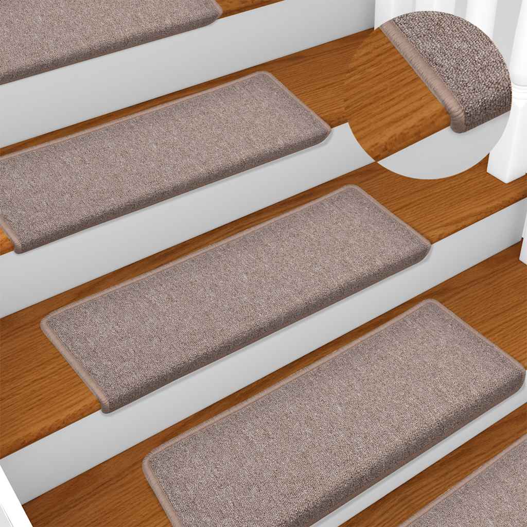 Trapmatten 30 st 65x21x4 cm lichtbruin met rechthoekige rand is nu te koop bij PeponiXL, paradijselijk wonen!