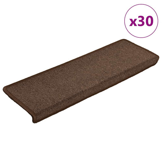 Trapmatten 30 st 65x21x4 cm Koffiebruin Rechthoekige Rand is nu te koop bij PeponiXL, paradijselijk wonen!
