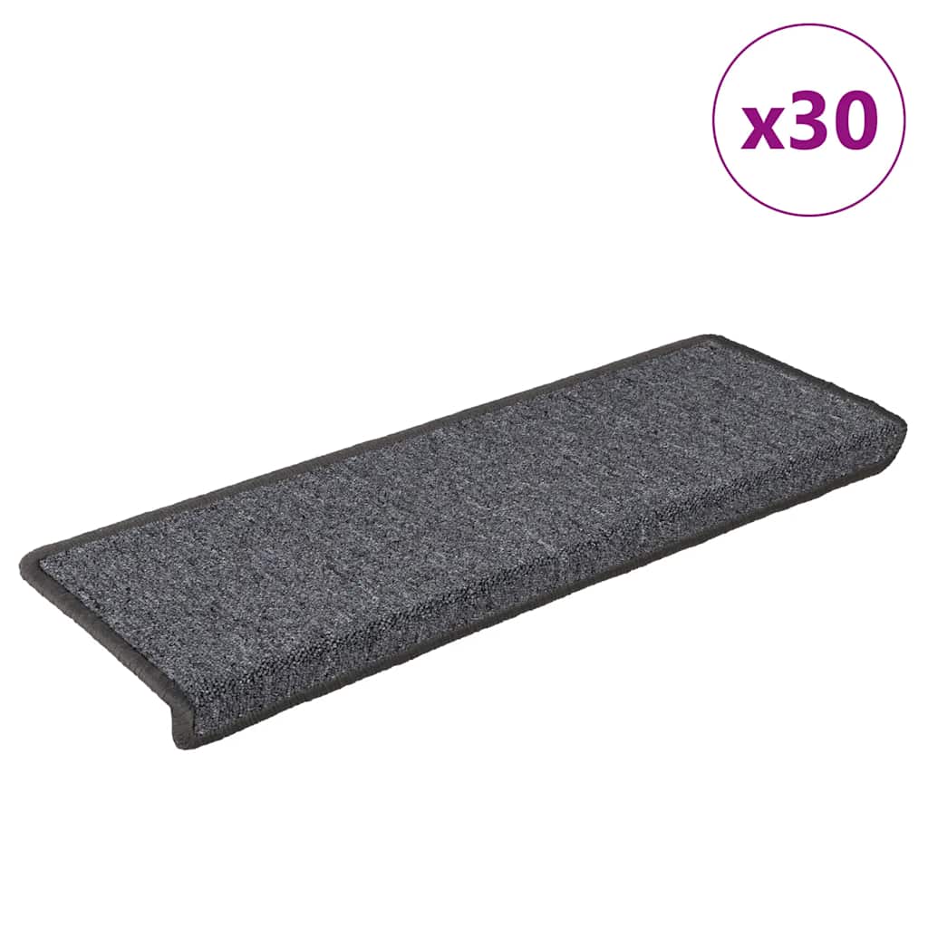 Trapmatten 30 st 65x21x4 cm Donkergrijs Rechthoekige Rand is nu te koop bij PeponiXL, paradijselijk wonen!
