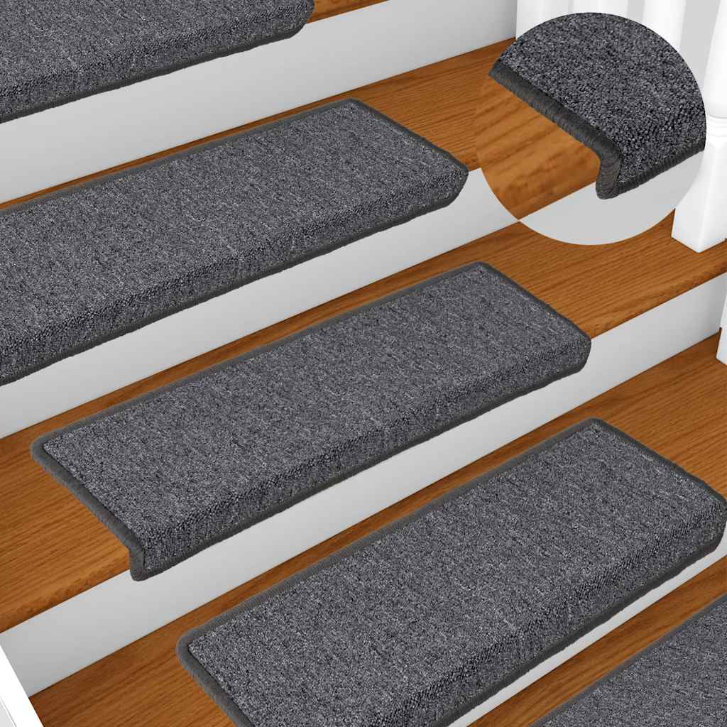 Trapmatten 30 st 65x21x4 cm Donkergrijs Rechthoekige Rand is nu te koop bij PeponiXL, paradijselijk wonen!