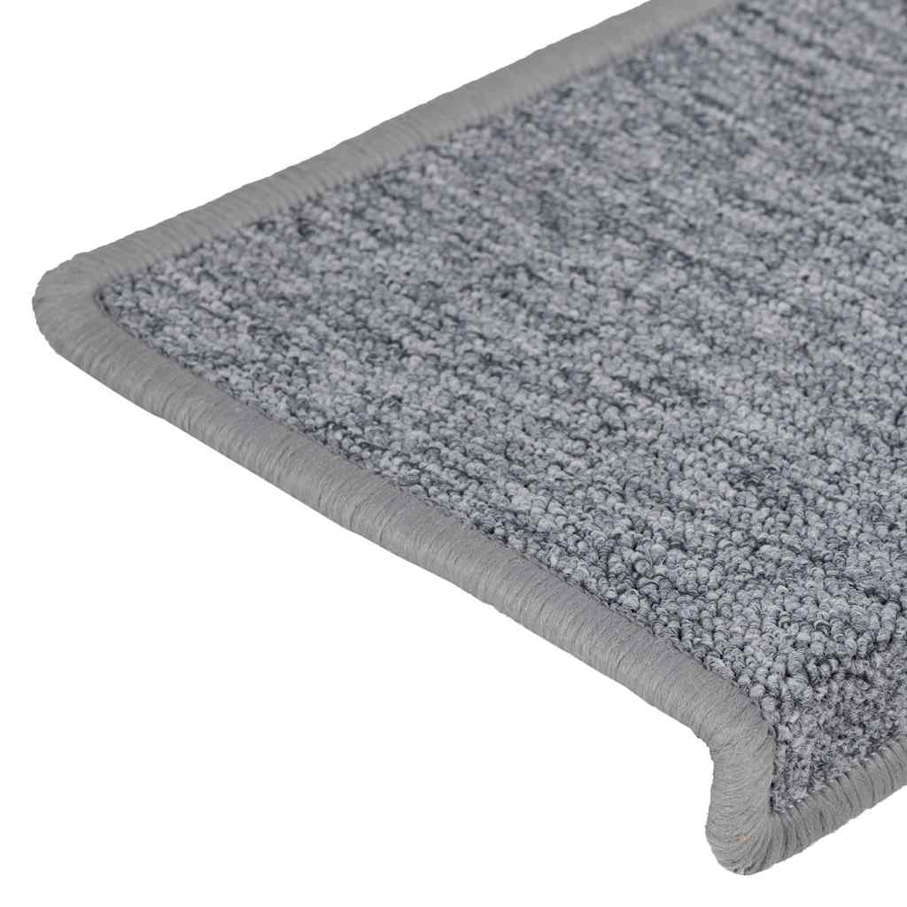 Trapmatten 30 st 65x21x4 cm lichtgrijs met rechthoekige rand is nu te koop bij PeponiXL, paradijselijk wonen!