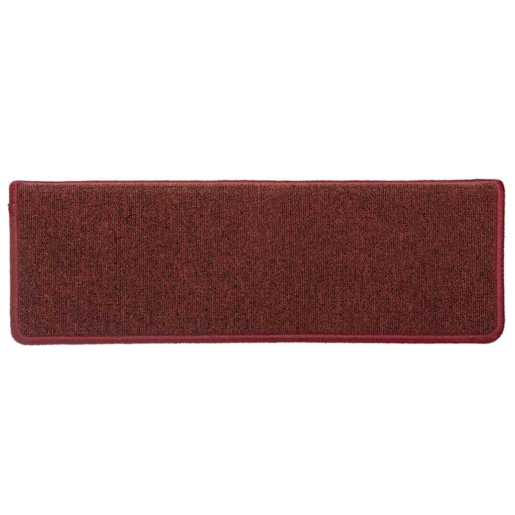 Trapmatten 30 st 65x21x4 cm Bordeaux Rechthoekige Rand is nu te koop bij PeponiXL, paradijselijk wonen!