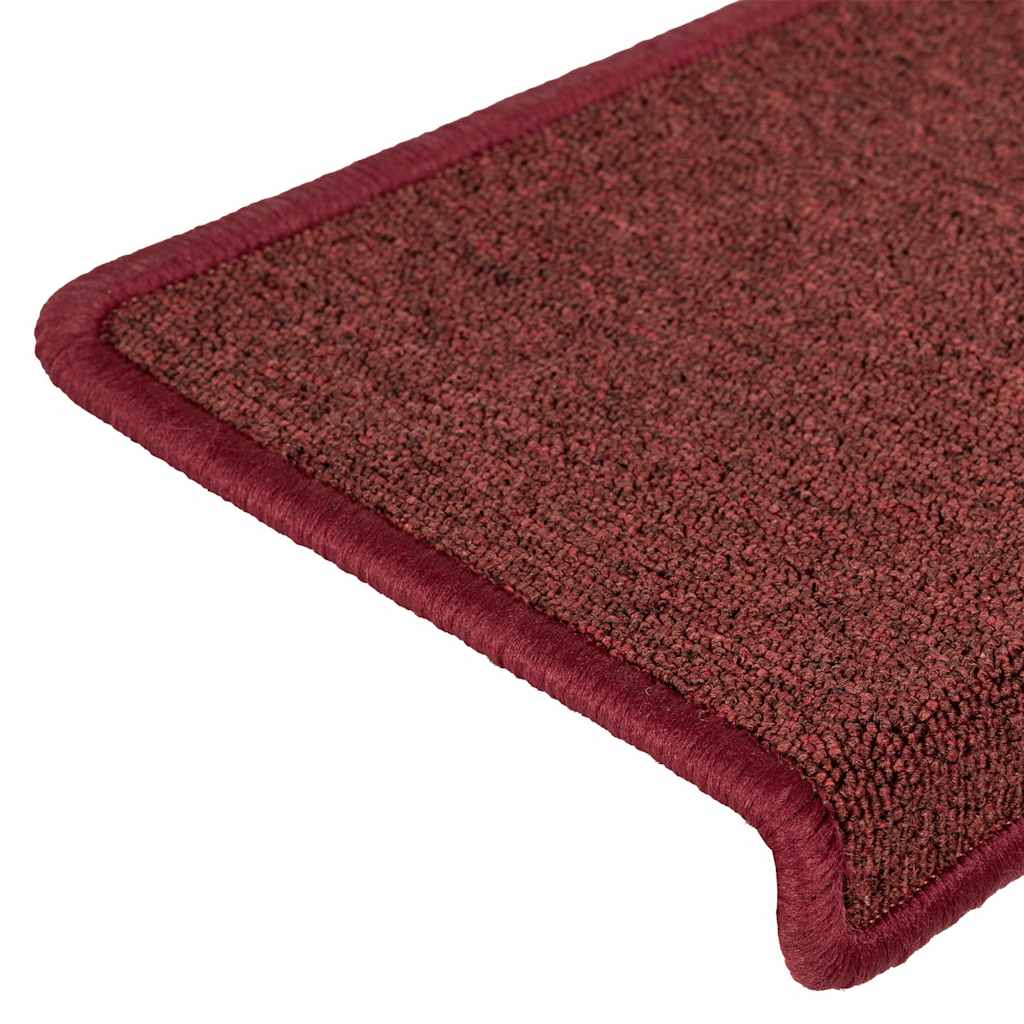 Trapmatten 30 st 65x21x4 cm Bordeaux Rechthoekige Rand is nu te koop bij PeponiXL, paradijselijk wonen!