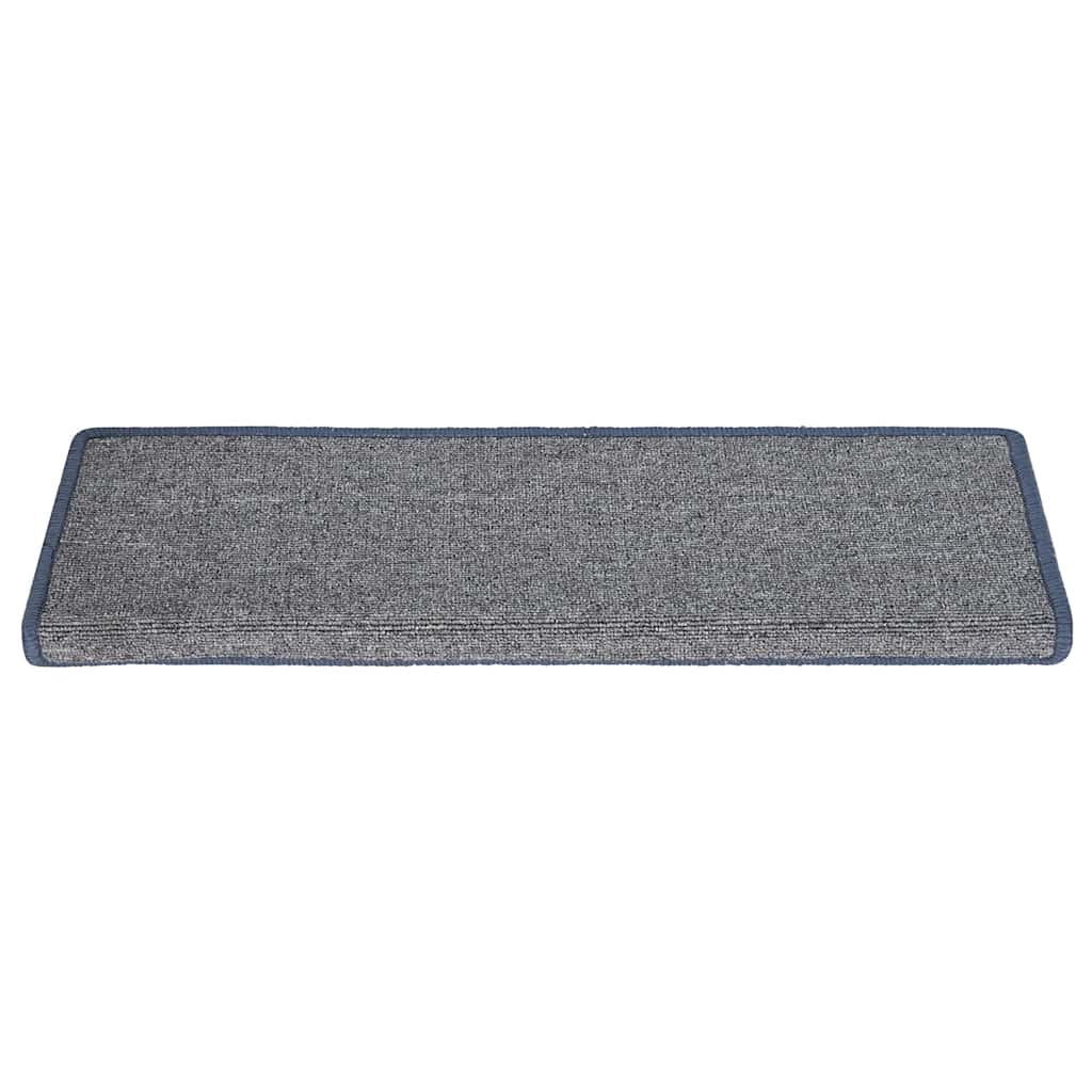 Trapmatten 30 st 65x21x4 cm lichtgrijs en blauw met rechthoekige rand is nu te koop bij PeponiXL, paradijselijk wonen!