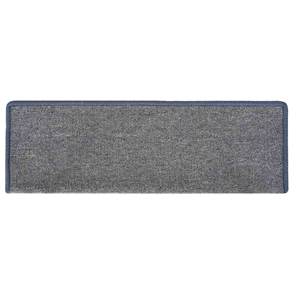 Trapmatten 30 st 65x21x4 cm lichtgrijs en blauw met rechthoekige rand is nu te koop bij PeponiXL, paradijselijk wonen!