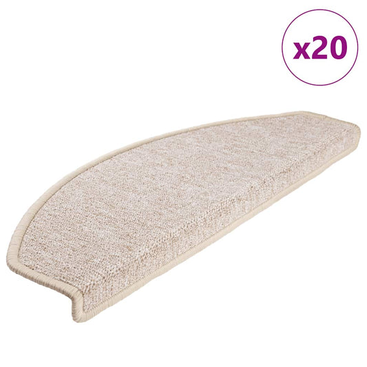 Trapmatten 20 stuks 65x24x4 cm Taupe Halfrond Groot is nu te koop bij PeponiXL, paradijselijk wonen!