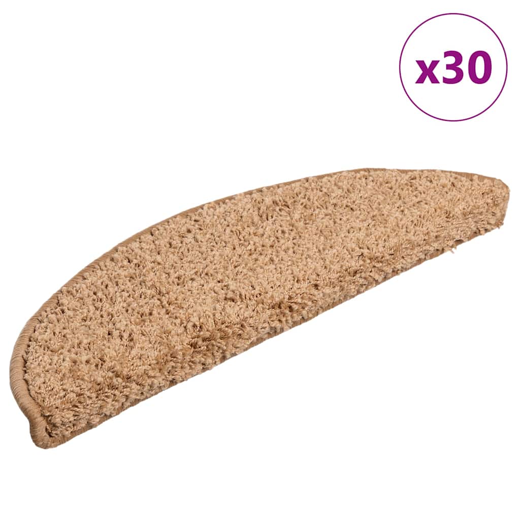 Trapmatten 30 st 56x17x3 cm beige halfrond is nu te koop bij PeponiXL, paradijselijk wonen!