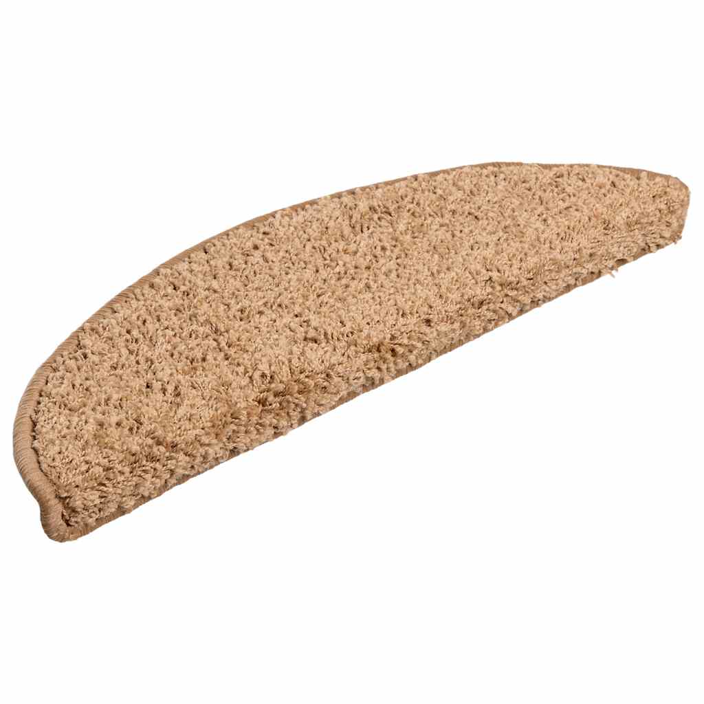 Trapmatten 30 st 56x17x3 cm beige halfrond is nu te koop bij PeponiXL, paradijselijk wonen!